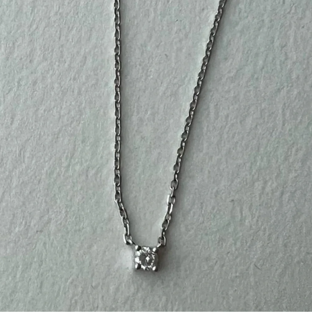 14K White Gold Diamond Necklace Round Brilliant HGL Diamond 11ct Clarity Sl2 - Picture 2 of 10